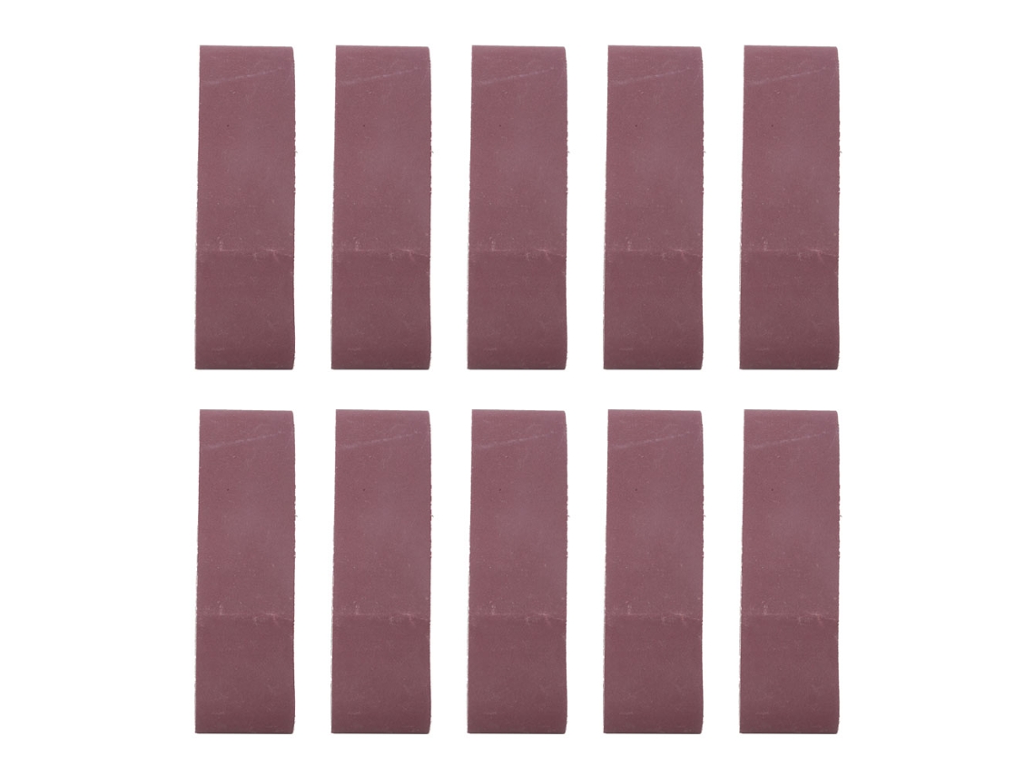10 Lijas De Banda De 533 X 75 Mm Con Grano 320 Para Accesorios De Lijadoras De Banda.