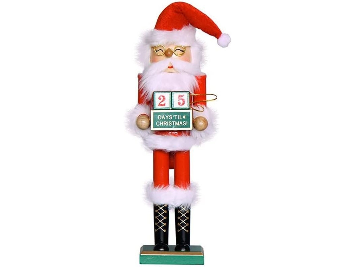 Calendario De Adviento Navideño Con Santa Claus, Decoración De Navidad Diy De Madera