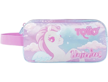 Estuche Doble TOTTO Molky (Rosa - Poliéster - 24 x 13 x20 cm)