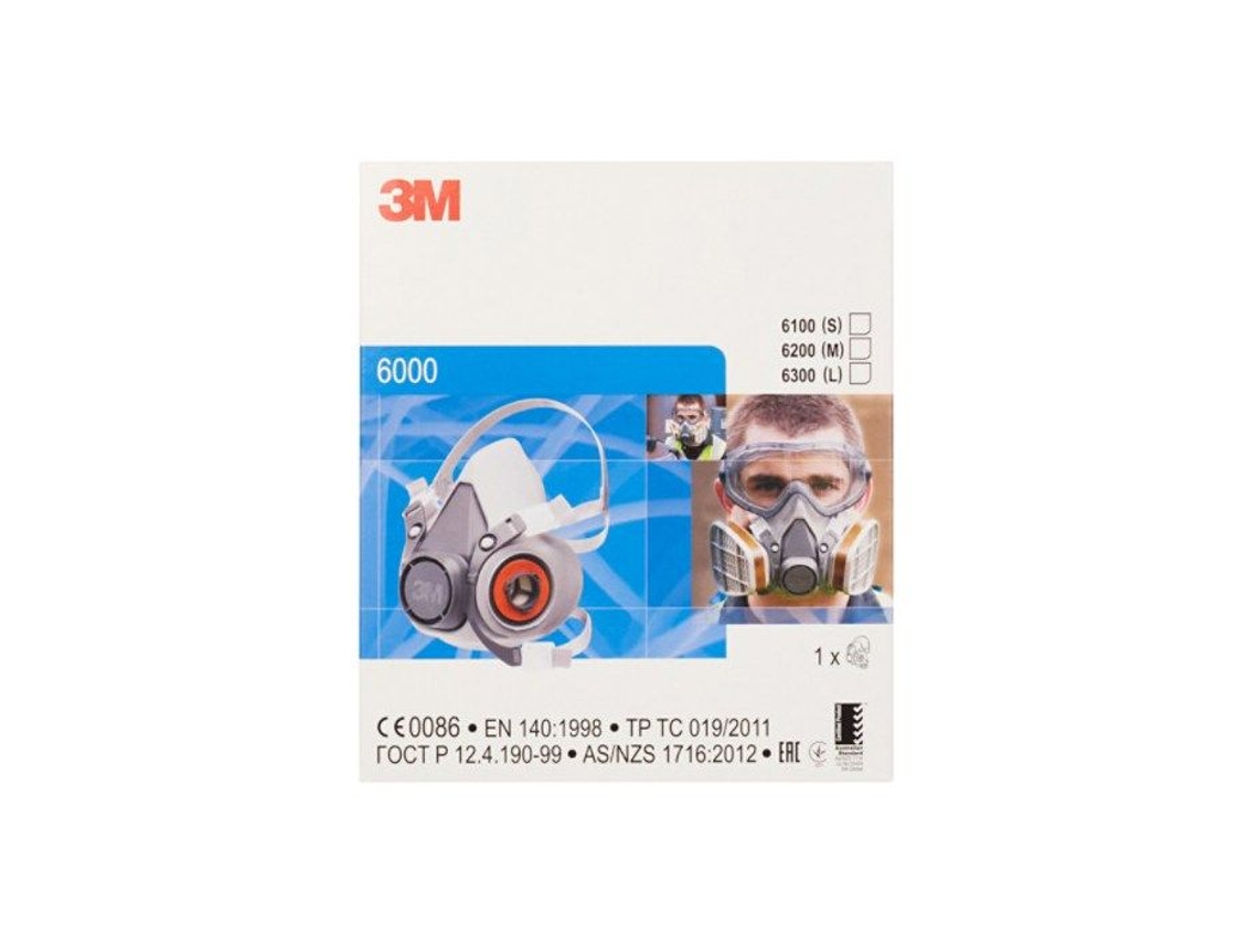 Mascarilla facial reutilizable 3M™, mediana, pequeña, 6100