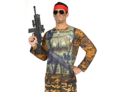 Disfraz de Hombre DISFRAZZES Camiseta Soldado Camuflaje (Talla: M/L)