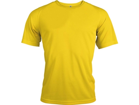 Camiseta de Hombre para Deporte PROACT Multideportes Poliéster Amarillo (3XL)