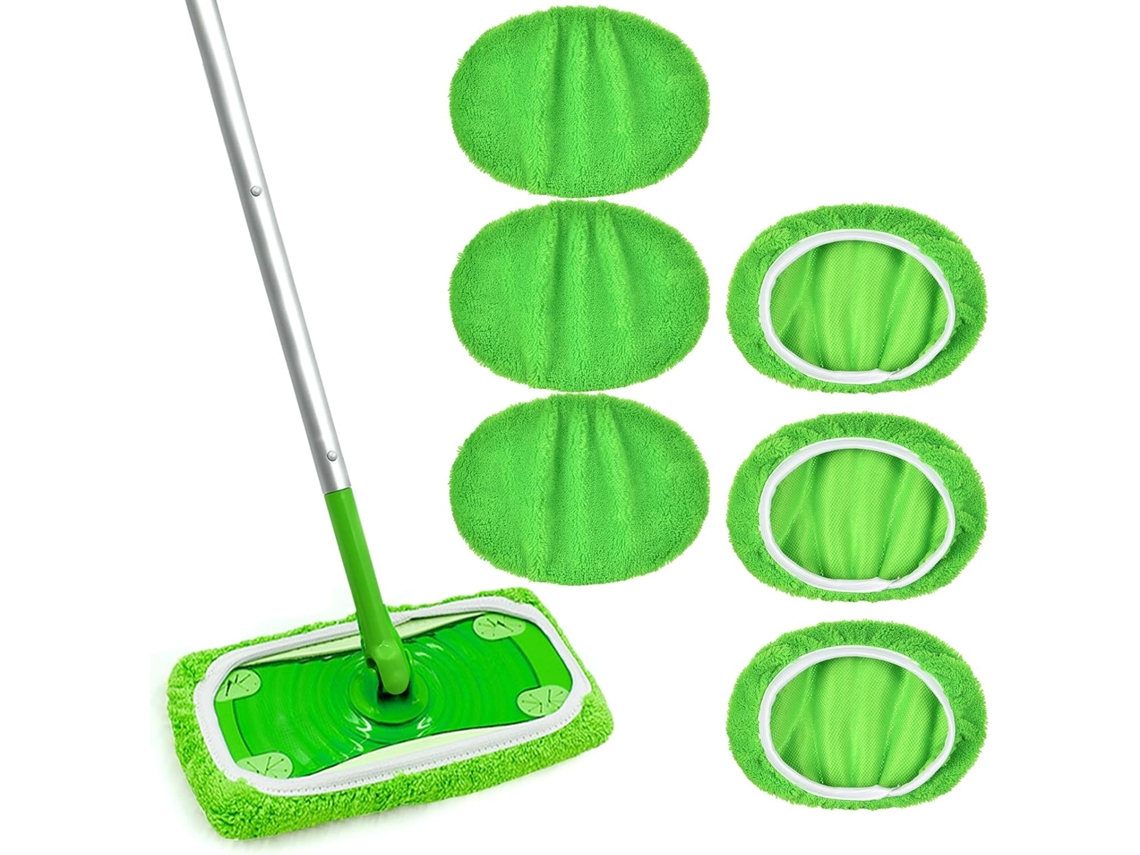 6 paños de microfibra lavables para suelos de madera ZYBLSSBB