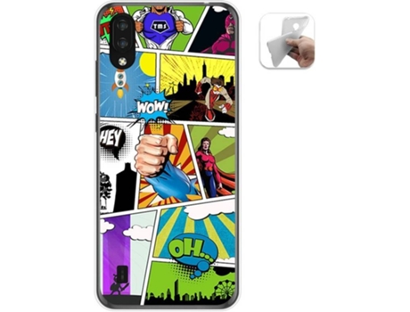 Carcasa Zte Blade A5 2020 TUMUNDOSMARTPHONE Comic Multicolor