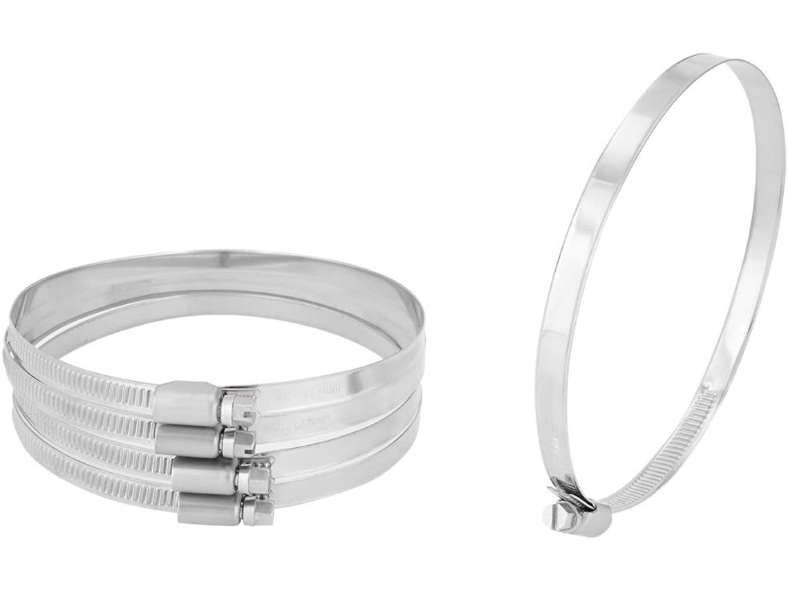 Abrazadera Para Manguera Tipo Alemán De Acero Inoxidable 304 Con Diámetro De 105 Mm A 127 5 Unida...