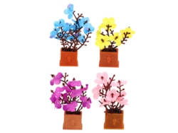 4 Piezas De Plantas Bonsái En Miniatura A Escala 1:12 Para Decoración De Jarrones De Casas De Muñecas