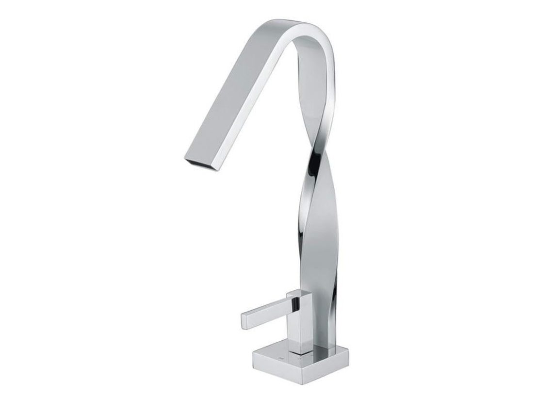 Grifo De Lavabo Elevado En Latón Cromado Colección Erymanthe