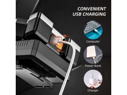 Linterna Frontal Recargable Usb Con Led Ultrabrillante, 5 Led, 4 Modos, Resistente Al Agua Para Acampar, Hacer Senderismo Y Andar En Bicicleta.