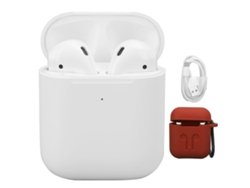 Auriculares Binaurales Inalámbricos Bluetooth 5.0 T03s Con Indicador De Batería Y Control Táctil - Blanco