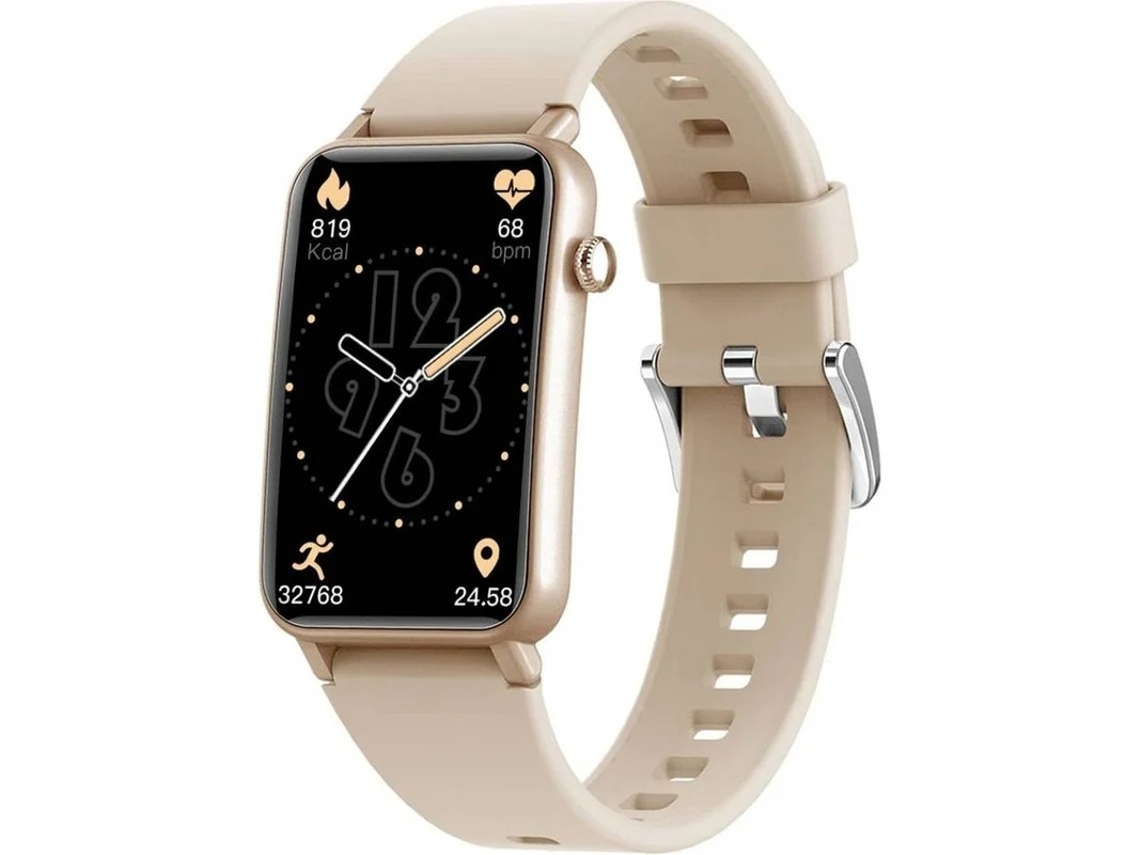 Reloj inteligente resistente al agua, monitor de oxígeno en sangre 24/7, pantalla grande de 1,57", monitor de actividad física, sueño, contador de pasos, Bestvite (dorado)