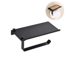 KOFIHETY Soporte para Papel Higiénico con Porta-Móvil Adhesivo o de Pared en Acero Inoxidable para Baño y Cocina
