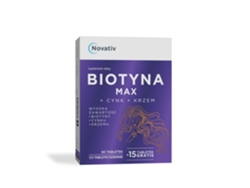 Novativ Biotin Maxcyncsilicon 60 Tablets 15 Tablets Free Of Charge
