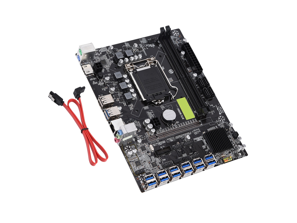 Placa Base De Computadora De Escritorio Profesional B250-btc Placa Base De Minería De Bitcoin Gigabyte Ddr4 De 12 Tarjetas