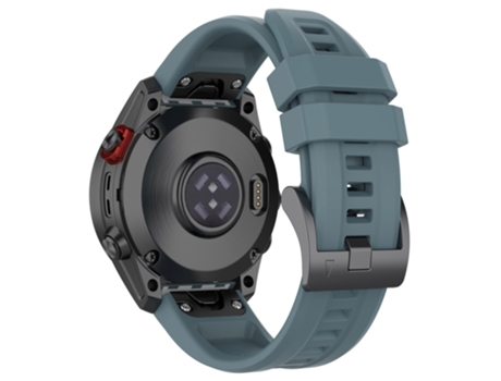 Correa de Silicona liberación rápida 26mm para Garmin Fenix 7X/7X Solar/6X/6X Pro/TACTIX 7 - verde medianoche