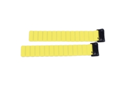 2 Pulseras De Silicona Con Cierre Magnético Para Fitbit Charge 6/5, Color Gris Y Amarillo.