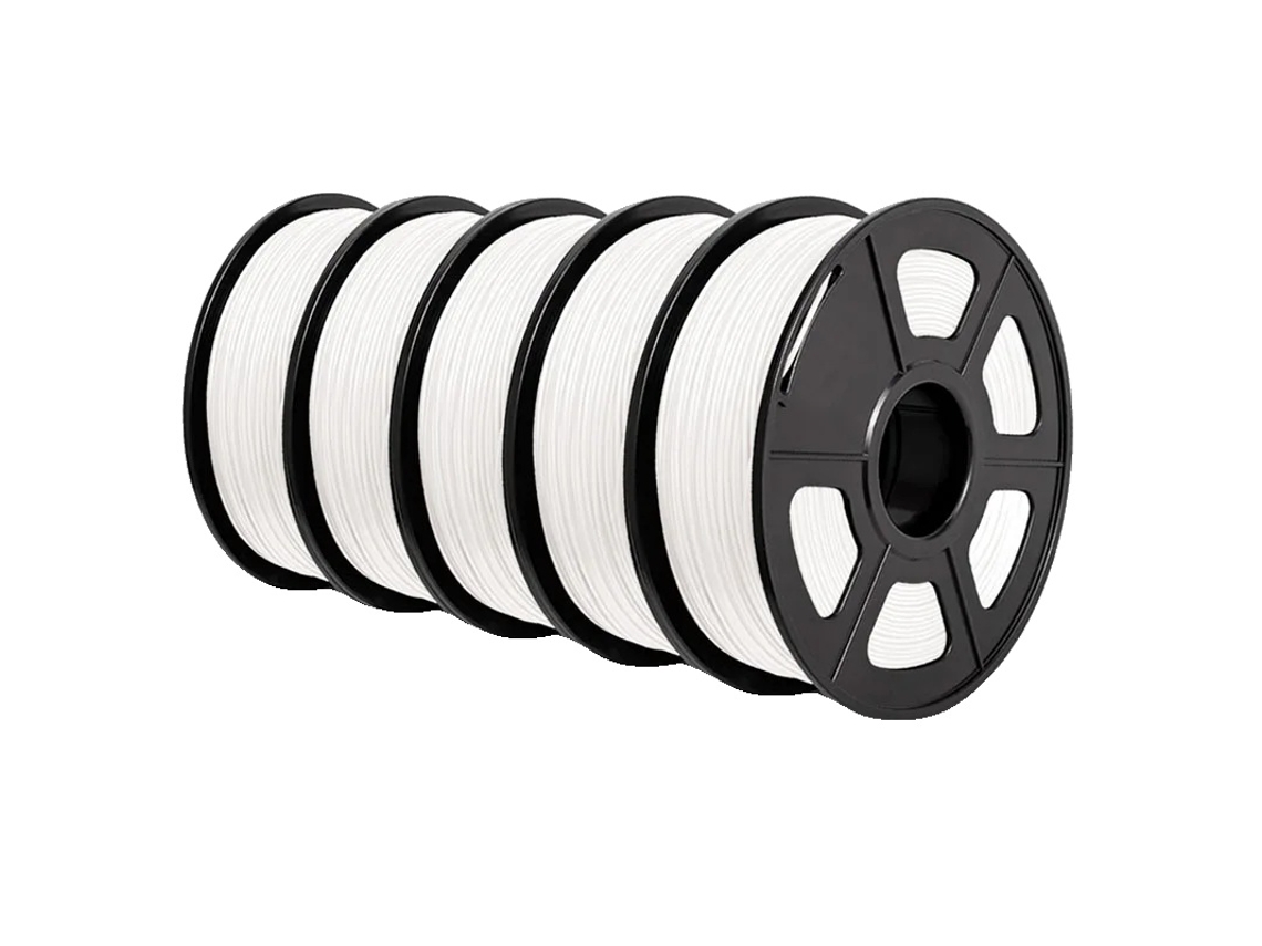 Filamento para impresora 3D, material ecológico, alta precisión, Plaplus blanco OEM