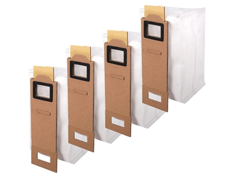 Sacos de aspirador de pó, 4 peças sacos de pó para xiaomi roborock s7 t7