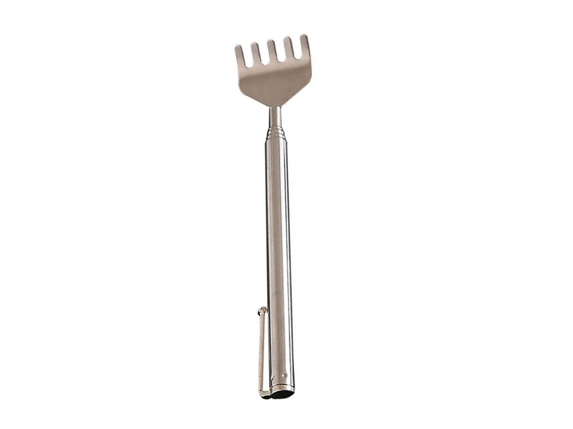 Rascador de espalda ajustable, rascador de espalda portátil de acero inoxidable para adultos Rnemitery