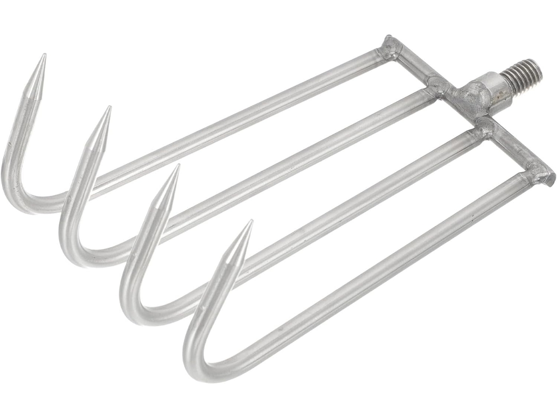 Kichouse 4-zinger Rastrillo De Acero Inoxidable Para Maleza Acuática, Para Estanques Y Pesca. Herramienta Para Eliminar