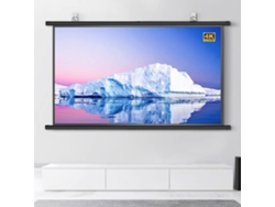 Pantalla de proyección portátil de 30 pulgadas, formato 16:9, para uso doméstico y exterior.