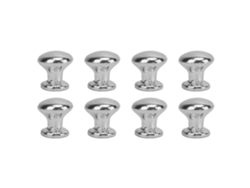 2026 8 piezas de asas redondas de metal en miniatura para casa de muñecas escala 1:12 plateadas