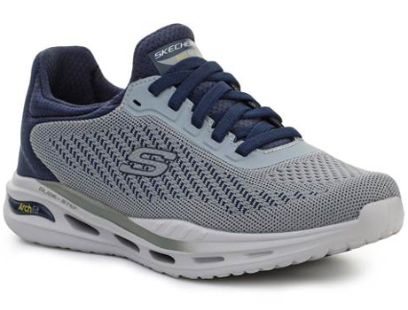 Zapatillas Deportivas SKECHERS Arch Fit Orvan Trayver (Blanco, Azul Mariño, Gris - Tejido- 41,5)