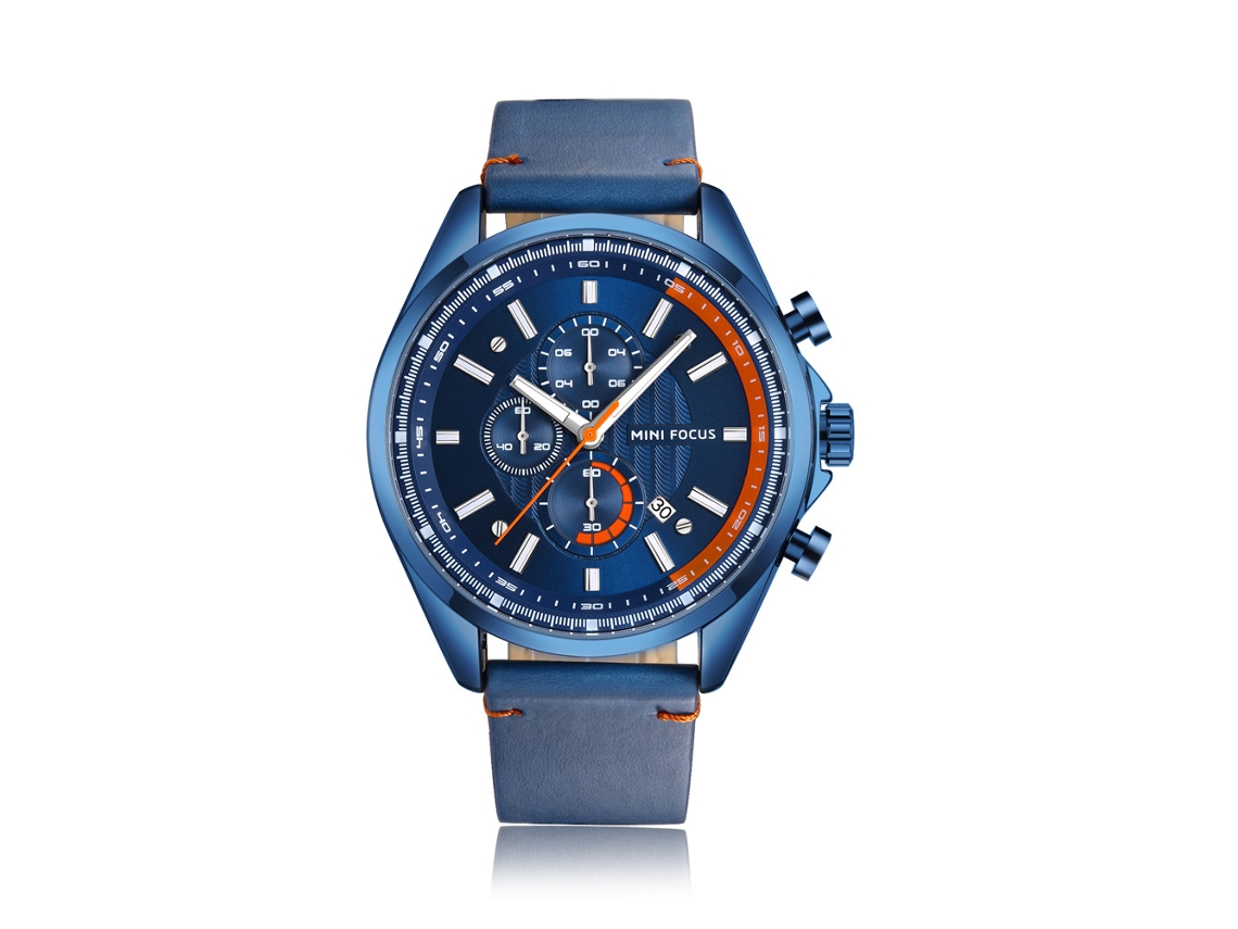 Elegante Reloj De Cuarzo Para Hombre, Informal E Impermeable (azul)