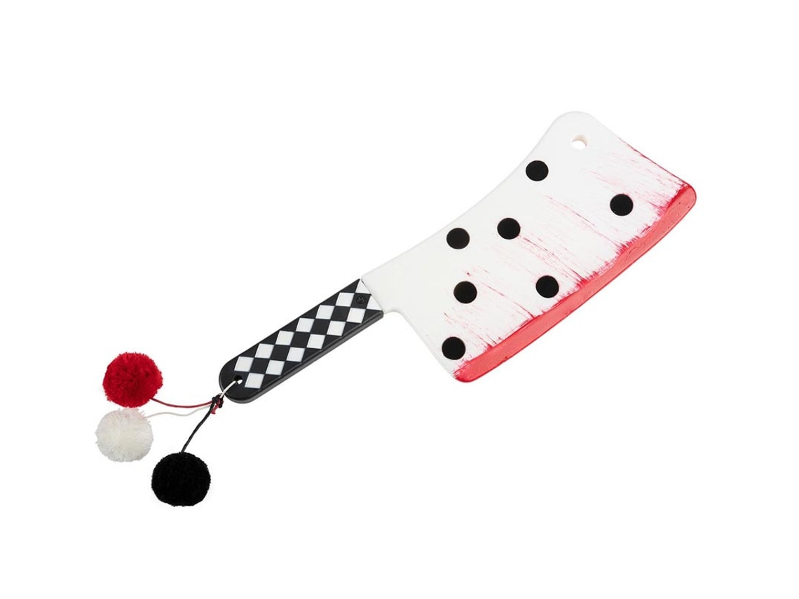 Cuchillo de Payaso a cuadros de juguete de 28 cm