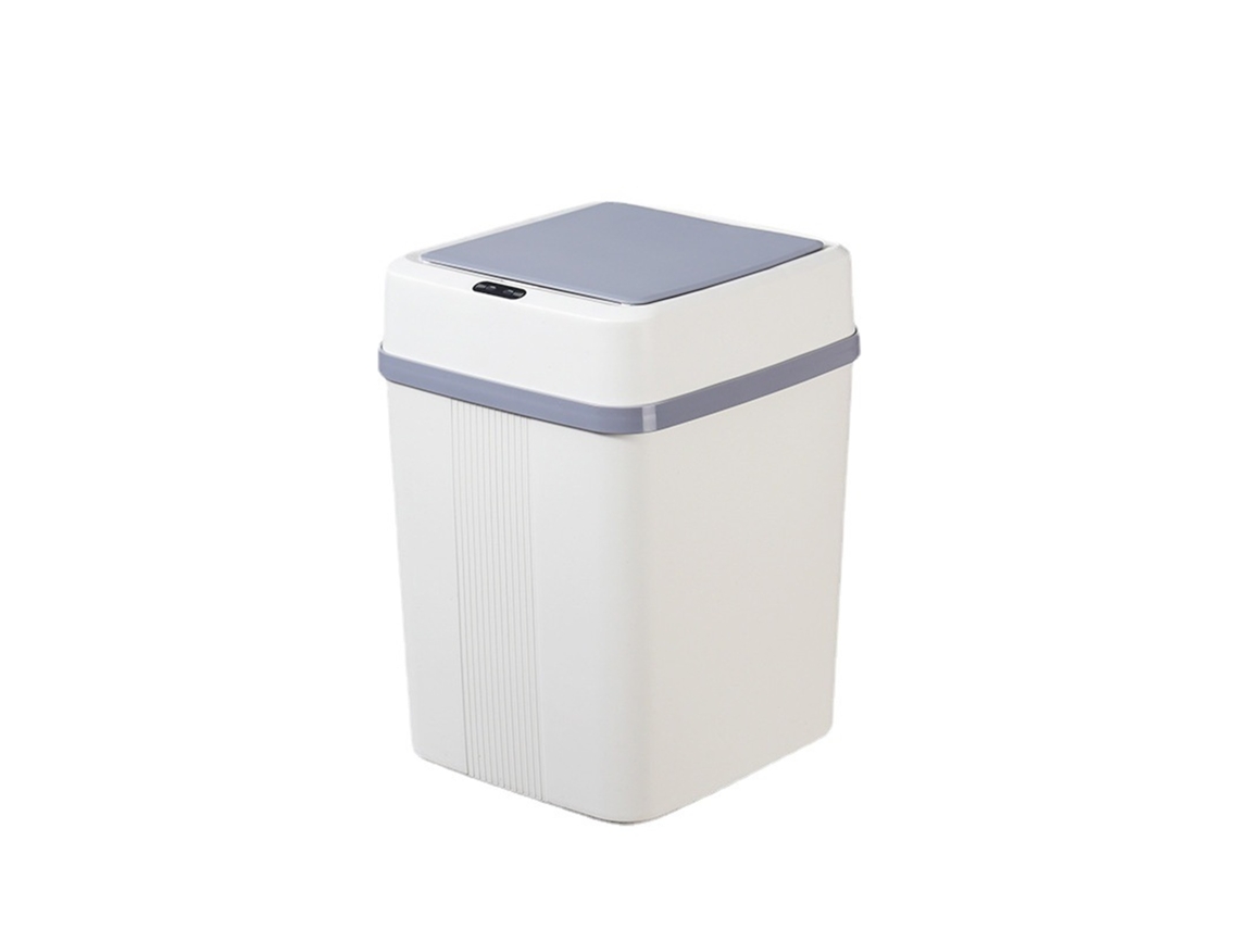 Basurero automático con sensor inteligente de 12 l y tapa estable, estilo sencillo para el hogar.