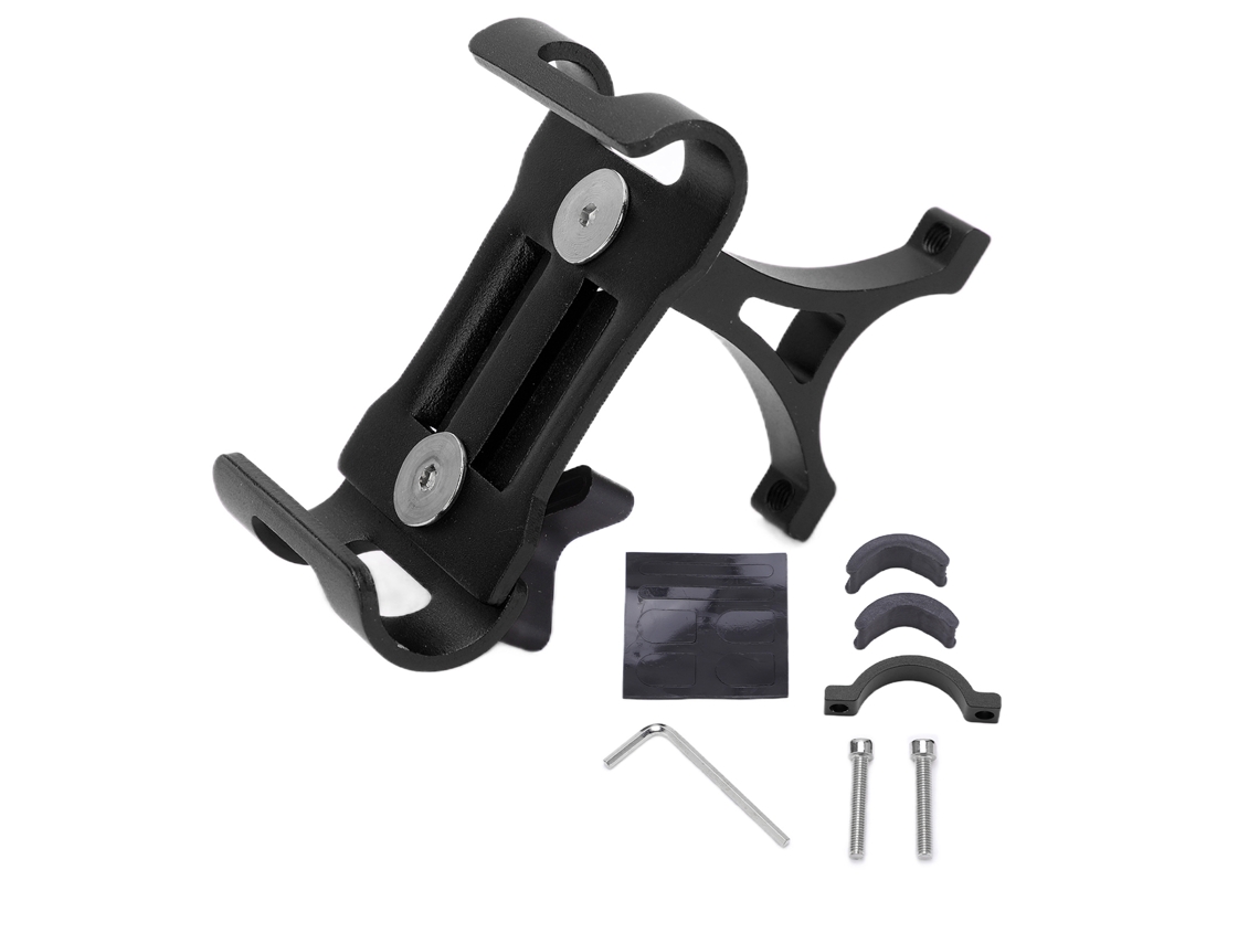 2026-soporte De Teléfono Rotatorio Para Bicicleta 360°, Brackets Para Manillar De Bicicleta, 3.5-6.5 Pulgadas, Negro