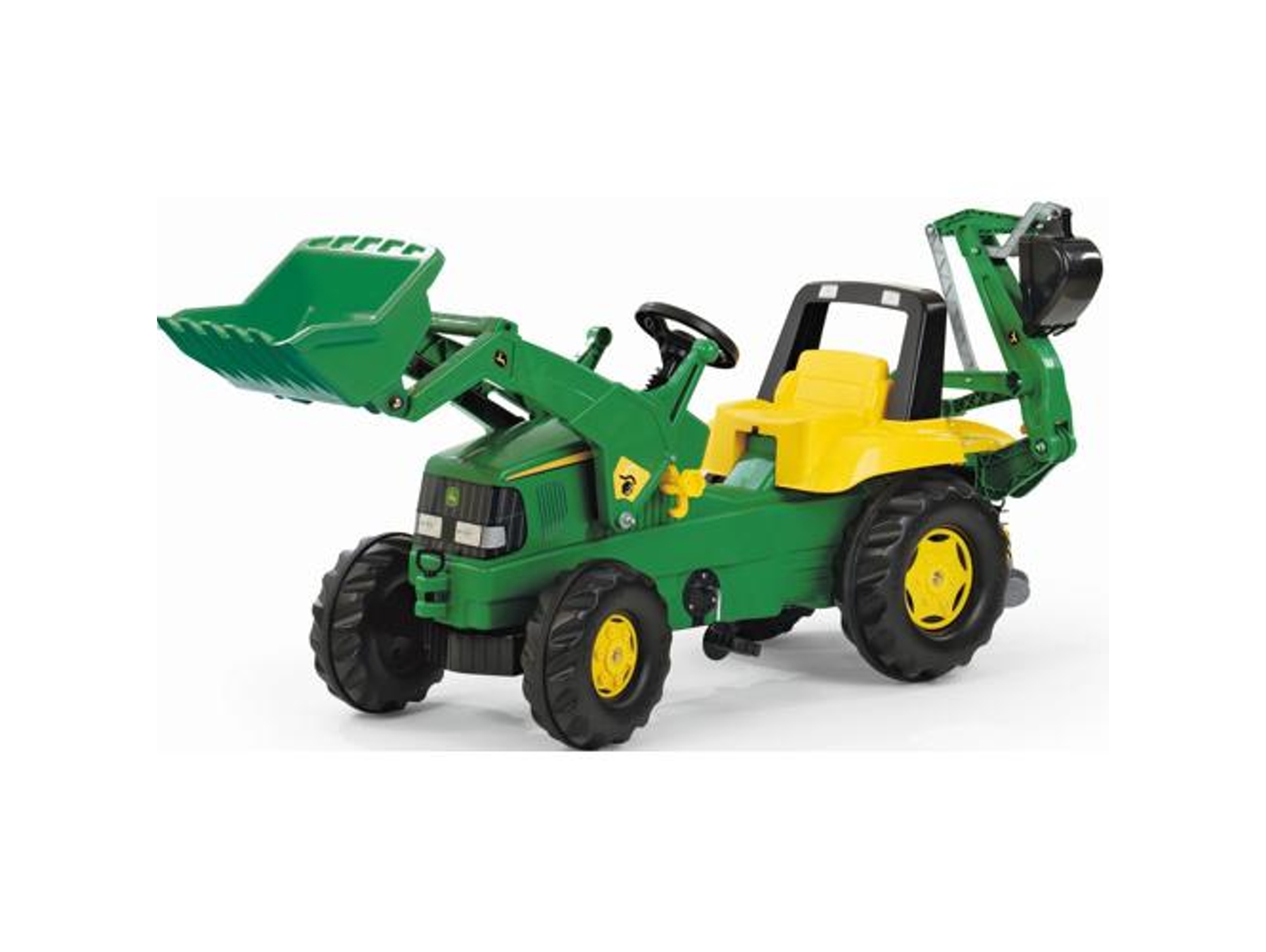 Tractor JD ROLLYTOYS Júnior con Pala Cargadora y Excavadora