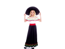 Disfraz de Niña PARTILANDIA belleza mexicana con falda (Tam.: 3-4 anos)