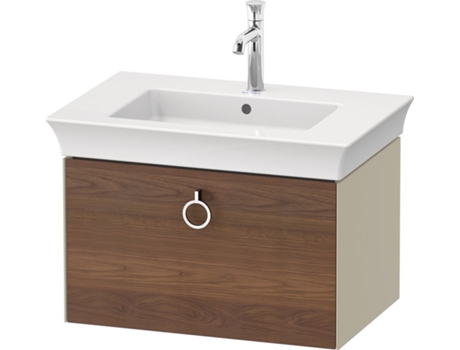 DURAVIT Tulip blanco, mueble de lavabo colgado en la pared, ancho 684 x fondo 458mm, con 1x extraíble, con tirador, WT42510
