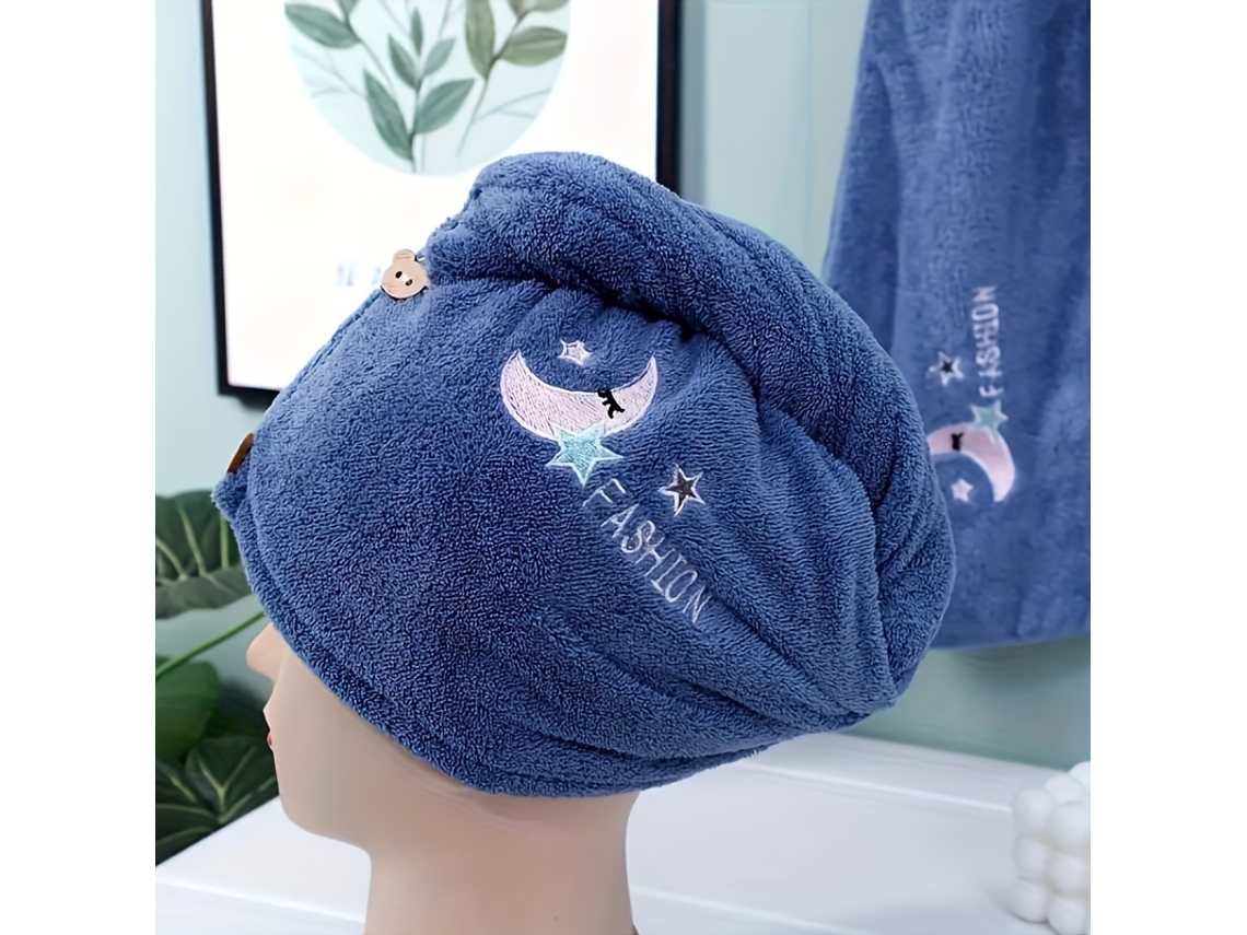 Gorro De Microfibra De Secado Rápido, Turbante De Una Sola Pieza, Femenino, Para Después Del Baño O De Una Visita Al Spa.