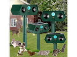 Pack De 4 Ahuyentadores Ultrasónicos Adecuado Para Ahuyentar Perros Gatos Y Ratones Cuich