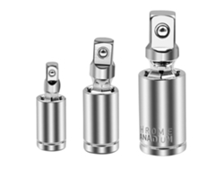 Juego De 3 Juntas Universales Giratorias De 1/4", 3/8" Y 1/2" Para Llave De Impacto Neumática