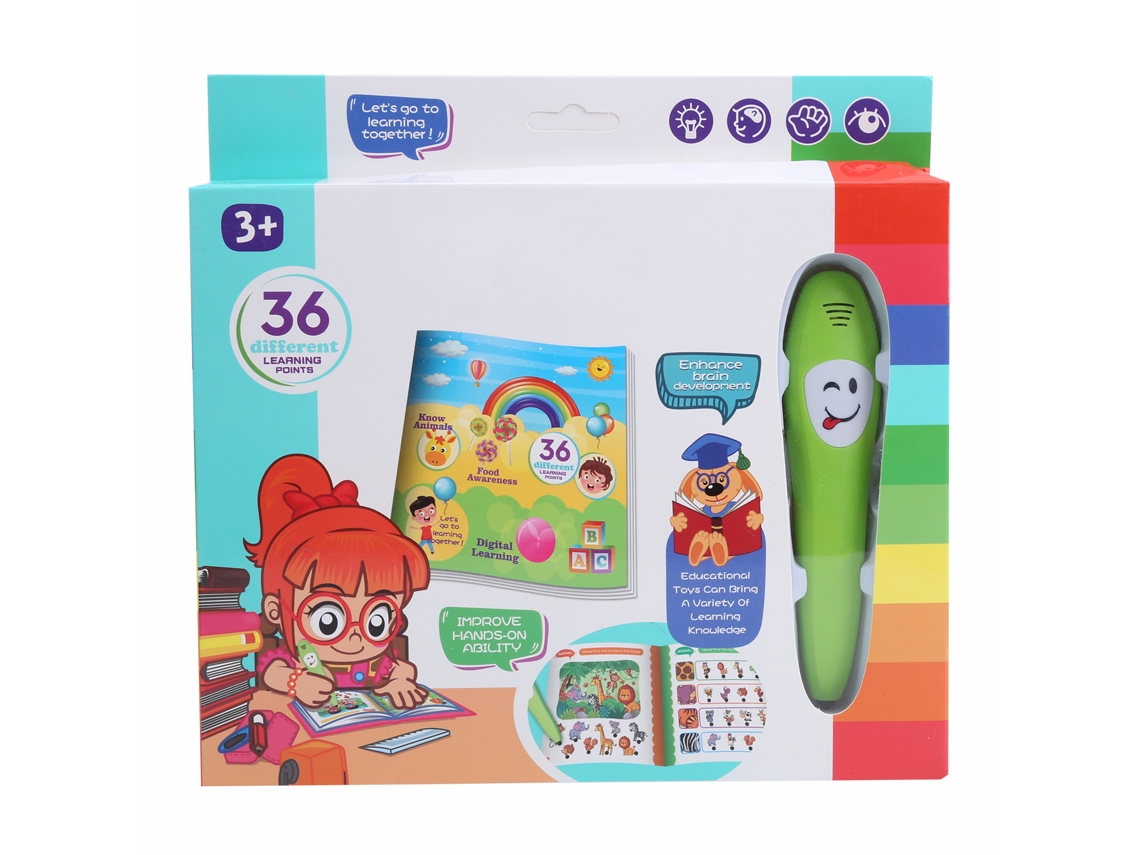 Ats-lápiz De Lectura Interactivo Para Niños Aprendizaje De Inglés Lógica Animales Juguete Educativo Inicial