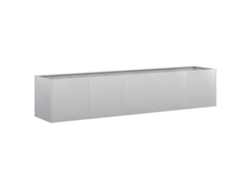 vidaXL Jardinera 200x40x40 cm de acero galvanizado