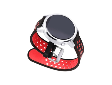 Correa de reloj de Silicona de 22 mm para Huawei Watch Gt2 (46 mm) Reloj inteligente para Samsung Galaxy Watch Active2 (44 mm) Negro rojo