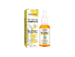 Sérum iluminador con vitamina C para una piel radiante.