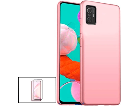 Kit Protector de Cristal Templado 5D Full Cover y Funda SlimShield Xiaomi 11T Pro PHONECARE Rosa