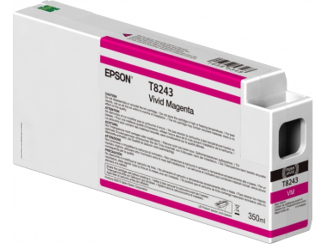 Cartucho de tinta original EPSON 350 ml , Magenta vivo, C13T824300, T8243