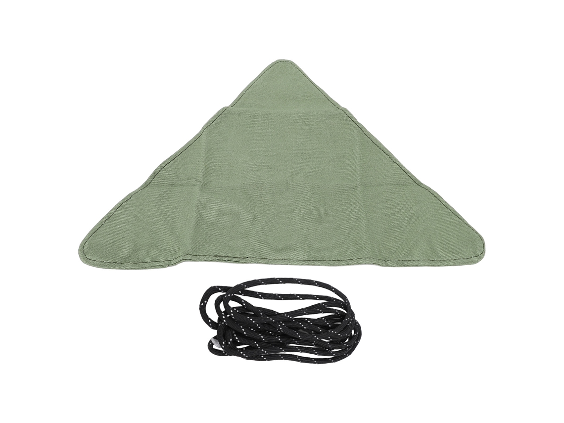 Silla Plegable De Tela Con Cuerda Para Camping, Playa, Jardín, Color Verde Resistente.