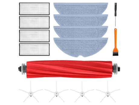 Filtros de escova lateral de escova de rolo de substituição compatíveis para roborock