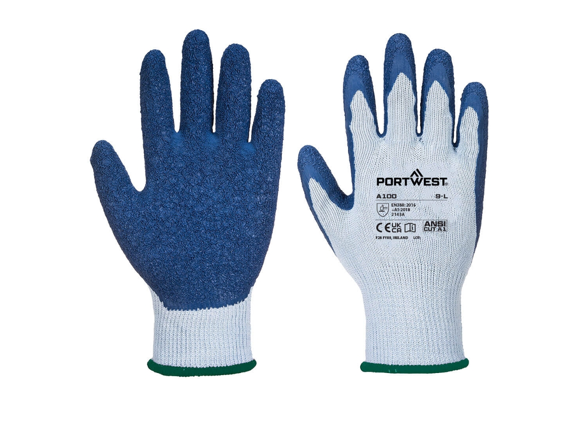 Guante de látex premium para un agarre seguro / Verde / M Portwest