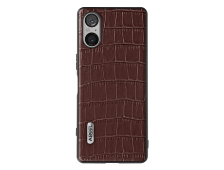 Funda para Samsung, Sony Galaxy Z Fold 2, Galaxy Z Fold 2, Xperia 5 ABEEL Piel Marrón