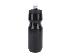 Botella De Agua Deportiva De 710 Ml Con Tapa Antigoteo, Válvula Ajustable, Silicona Pp5, Para Gimnasio Y Actividades Al Aire Libre, Color Negro.