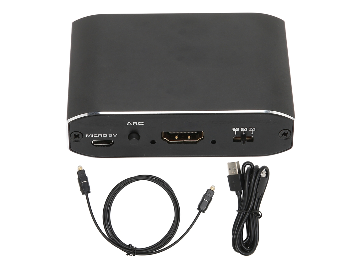 Extractor De Sonido Hdmi 4k 60hz Con 3 Salidas, Compatible Con Adaptador Arc Para Xbox, Tv Y Pc.
