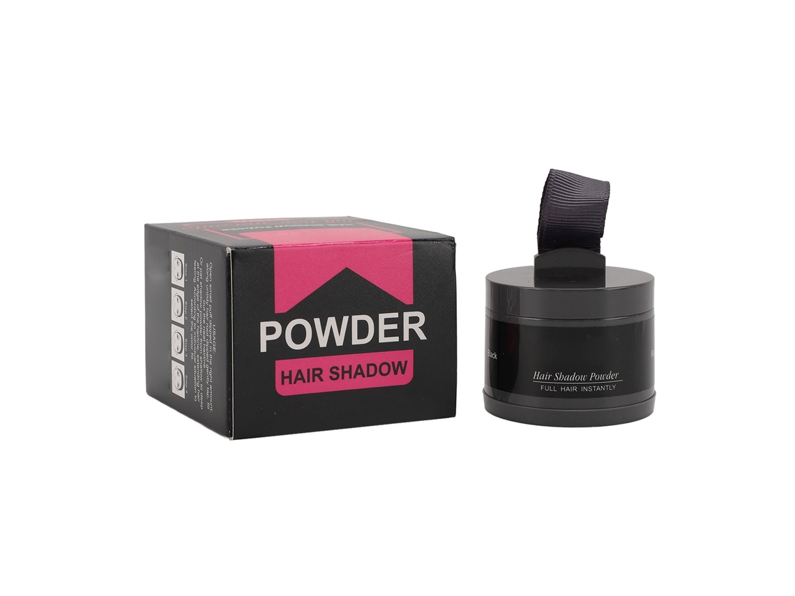 Polvo De Sombra De Línea Capilar 4g Para Rellenar Y Tocar Raíces, Contorno De Cabello Delgado, Negro