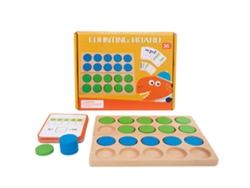 Juego De Diez Láminas De Conteo Matemático: Juguetes Educativos Para Niños En Edad Preescolar.